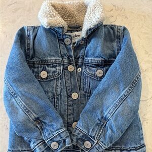 Gap Minnie Mouse Disney Denim Jacket with Sherpa Lining